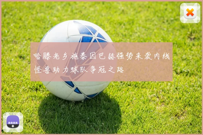 哈滕老乡施泰因巴赫强势来袭内线怪兽助力球队争冠之路